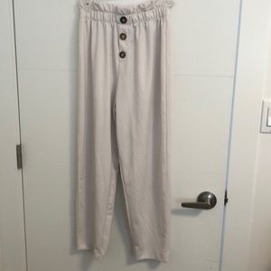 Ardene white buttoned fancy pants